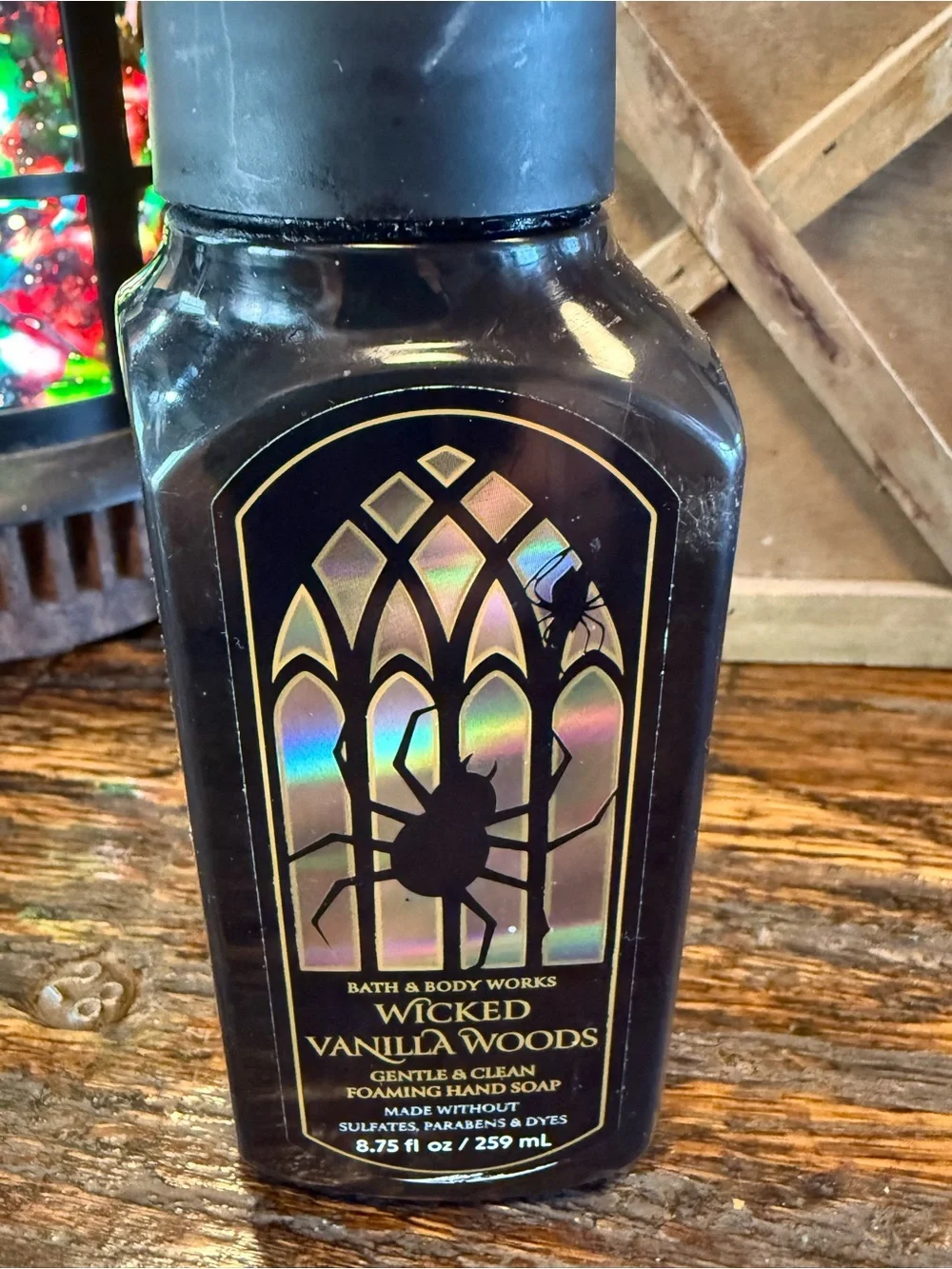 Bath & Body Works Spider Foaming Hand Soap with Holographic Label Halloween